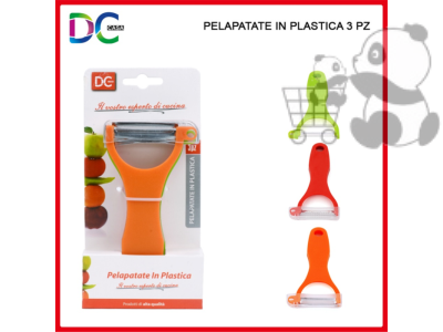 Pelapatate in plastica 3pz set