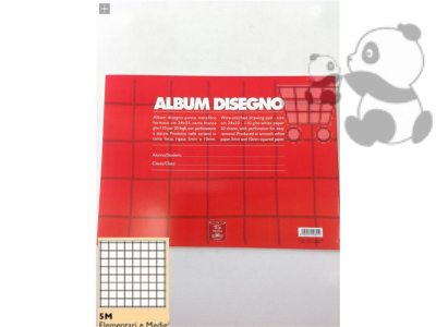 Album da disegno riquadrato 5M