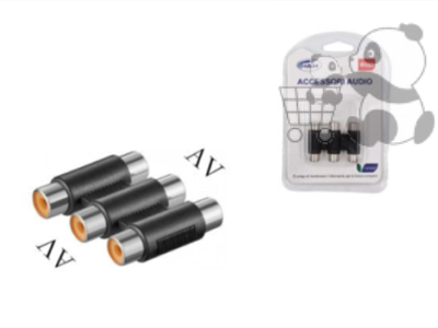 Adattatore spina audio 3rc-3rc
